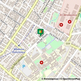 Mappa Via del Pozzo, 72, 41124 Modena, Modena (Emilia Romagna)