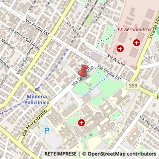 Mappa Via del Pozzo, 71, 41125 Modena, Modena (Emilia Romagna)