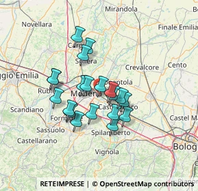 Mappa Via Tecnica, 41122 Modena MO, Italia (10.549)