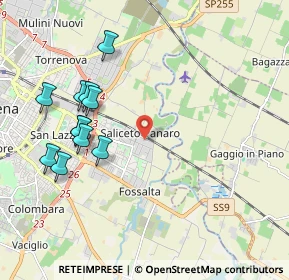 Mappa Via Tecnica, 41122 Modena MO, Italia (2.13545)