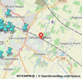 Mappa Via Tecnica, 41122 Modena MO, Italia (3.94278)