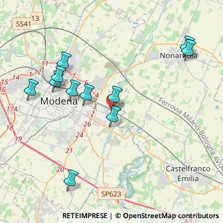 Mappa Via Tecnica, 41122 Modena MO, Italia (4.48545)