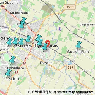 Mappa Via Tecnica, 41122 Modena MO, Italia (2.56167)