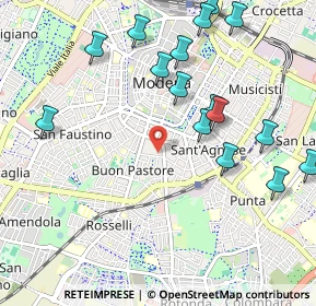 Mappa Via Antonio Peretti, 41124 Modena MO, Italia (1.18875)