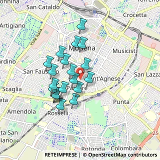Mappa Via Antonio Peretti, 41124 Modena MO, Italia (0.733)