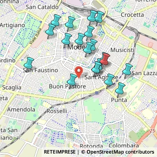Mappa Via Antonio Peretti, 41124 Modena MO, Italia (0.965)