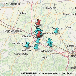 Mappa Via Antonio Peretti, 41124 Modena MO, Italia (7.24471)