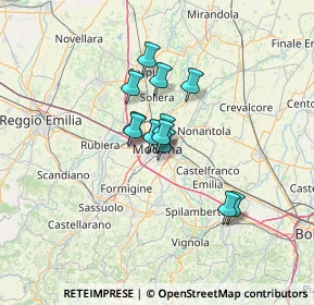 Mappa Via Antonio Peretti, 41124 Modena MO, Italia (8.795)