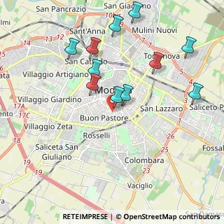 Mappa Via Antonio Peretti, 41124 Modena MO, Italia (2.09818)