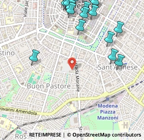 Mappa Via Antonio Peretti, 41124 Modena MO, Italia (0.7415)