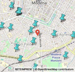 Mappa Via Antonio Peretti, 41124 Modena MO, Italia (0.7135)