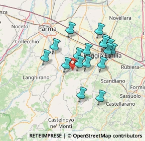 Mappa Via P. P. Pasolini, 42020 Quattro Castella RE, Italia (11.79176)
