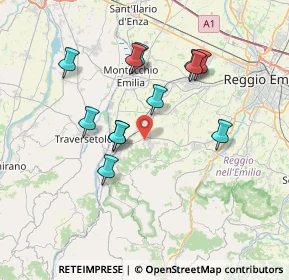Mappa Via P. P. Pasolini, 42020 Quattro Castella RE, Italia (6.7475)