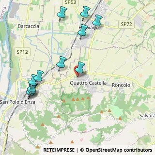 Mappa Via P. P. Pasolini, 42020 Quattro Castella RE, Italia (2.44417)