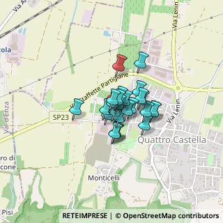 Mappa Via P. P. Pasolini, 42020 Quattro Castella RE, Italia (0.2228)