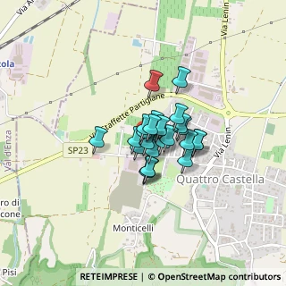 Mappa Via P. P. Pasolini, 42020 Quattro Castella RE, Italia (0.224)