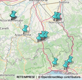 Mappa Via Bernardo Ruffini, 15076 Ovada AL, Italia (18.08077)