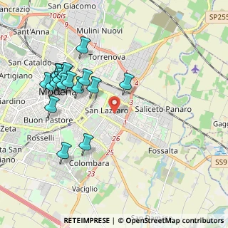 Mappa Via Amilcare Ponchielli, 41122 Modena MO, Italia (2.15056)