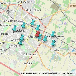 Mappa Via Amilcare Ponchielli, 41122 Modena MO, Italia (1.48636)