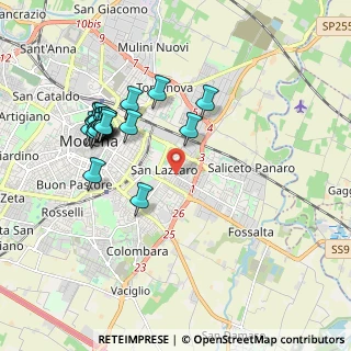Mappa Via Amilcare Ponchielli, 41122 Modena MO, Italia (1.9605)