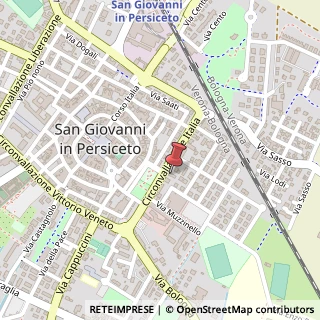 Mappa Circonvallazione Italia, 54, 40017 San Giovanni in Persiceto, Bologna (Emilia Romagna)