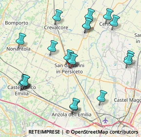 Mappa VIA, 40017 San Giovanni in Persiceto BO, Italia (9.268)