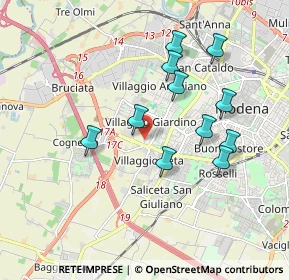 Mappa Via Albert Einstein, 41126 Modena MO, Italia (1.74364)