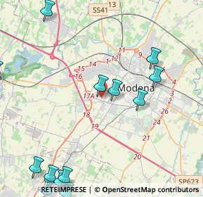 Mappa Via Albert Einstein, 41126 Modena MO, Italia (6.00692)