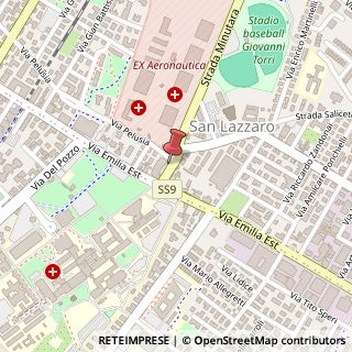 Mappa Strada Saliceto Panaro, 17, 41122 Modena, Modena (Emilia Romagna)