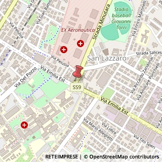 Mappa Strada Saliceto Panaro, 7, 41122 Modena, Modena (Emilia Romagna)