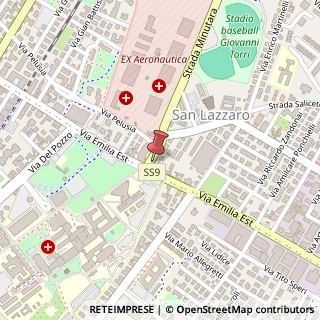 Mappa Strada Saliceto Panaro, 28, 41122 Modena, Modena (Emilia Romagna)