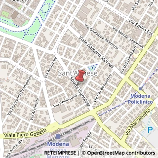 Mappa Via Vignolese, 123, 41124 Modena, Modena (Emilia Romagna)