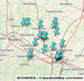 Mappa Via del Francia, 40017 San Giovanni in Persiceto BO, Italia (12.8305)