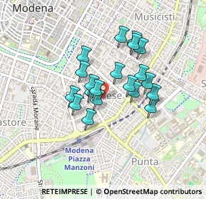 Mappa Piazza Annibale Riccò, 41124 Modena MO, Italia (0.3275)