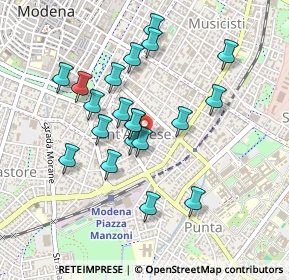 Mappa Piazza Annibale Riccò, 41124 Modena MO, Italia (0.4095)