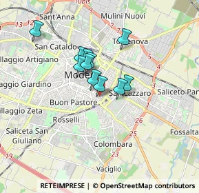 Mappa Piazza Annibale Riccò, 41124 Modena MO, Italia (1.21636)