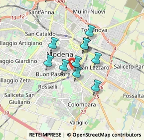 Mappa Piazza Annibale Riccò, 41124 Modena MO, Italia (1.38364)