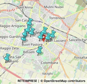 Mappa Piazza Annibale Riccò, 41124 Modena MO, Italia (1.43)
