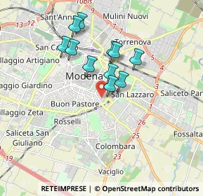 Mappa Piazza Annibale Riccò, 41124 Modena MO, Italia (1.45727)