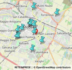Mappa Piazza Annibale Riccò, 41124 Modena MO, Italia (1.66846)