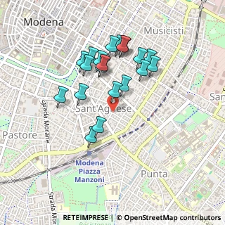 Mappa Piazza Annibale Riccò, 41124 Modena MO, Italia (0.4185)