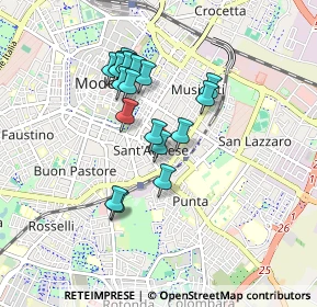 Mappa Piazza Annibale Riccò, 41124 Modena MO, Italia (0.761)