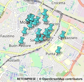 Mappa Piazza Annibale Riccò, 41124 Modena MO, Italia (0.735)