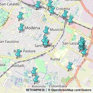 Mappa Piazza Annibale Riccò, 41124 Modena MO, Italia (1.3995)