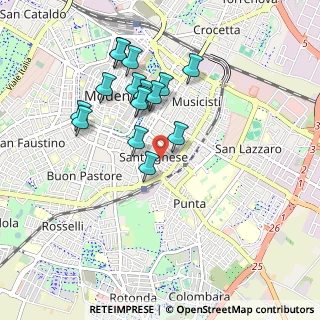 Mappa Piazza Annibale Riccò, 41124 Modena MO, Italia (0.86125)