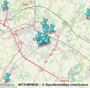 Mappa Piazza Annibale Riccò, 41124 Modena MO, Italia (3.42727)