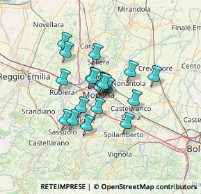 Mappa Piazza Annibale Riccò, 41124 Modena MO, Italia (9.103)