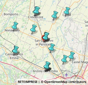 Mappa Piazza Garibaldi, 40017 San Giovanni in Persiceto BO, Italia (8.4735)