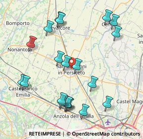 Mappa Piazza Giuseppe Garibaldi, 40017 San Giovanni in Persiceto BO, Italia (9.029)