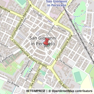 Mappa Piazza Garibaldi, 18, 40017 San Giovanni in Persiceto, Bologna (Emilia Romagna)